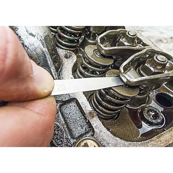 Tykkelsesmålersæt - 20 blade - Rustfrit stål - Præcis måling 0,05-1,00 mm - Mekanisk værksted - Dimensioner