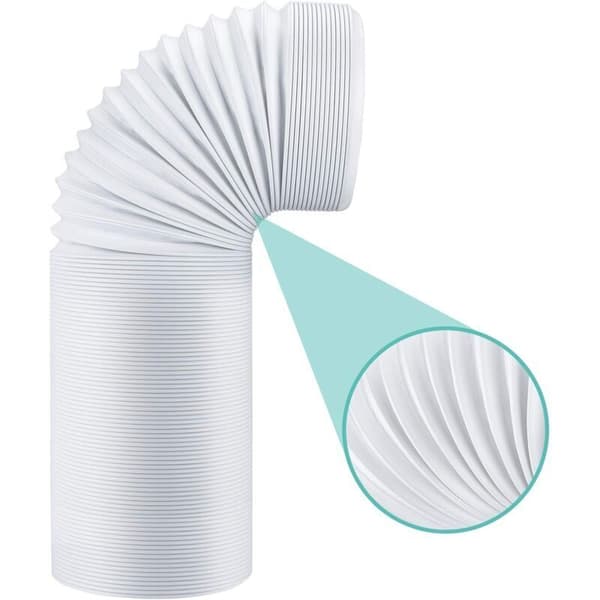 Eksosslange for bærbar klimaanlegg, 13 cm diameter, fleksibelt PP-materiale, universell ventilasjonsslange