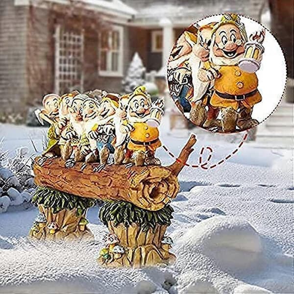 Hagepynt i harpiks - Syv dverger