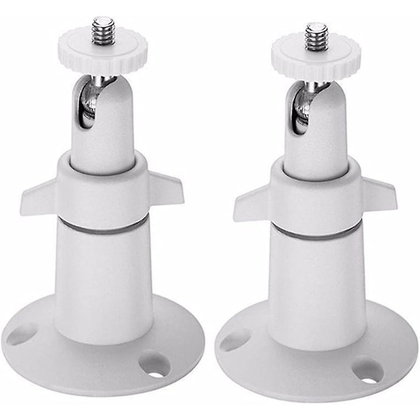2-pack väggfäste för säkerhetskamera, justerbart inomhus/utomhusfäste för Arlo Pro Arlo Pro 2 Arlo Ultra och andra kompatibla modeller (vit) White