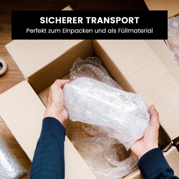 100m x 30cm Bobleplast – Bobleplastmateriale for flytting, frakt og emballasje