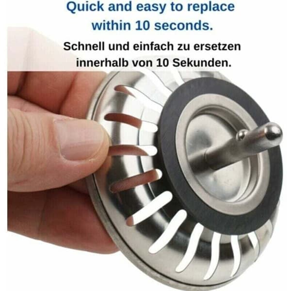 Sæt med 5 gummipakninger til køkkenvaskprop