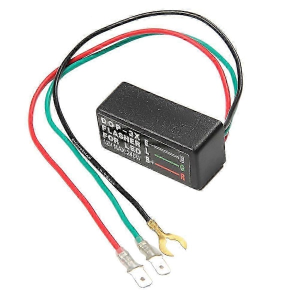 Højkvalitets Motorcykel LED Blinkrelæ 3-Pin 12V Elektronisk Motorcykel ATV Blinklys LED Lys Blinkrelæ 80 Gange/Min 240W