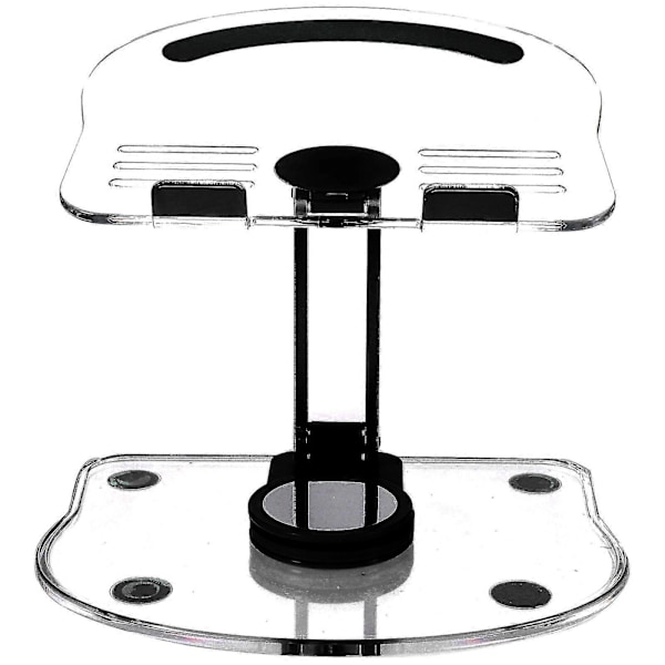 Foldbart tabletstativ til skrivebord, stabilt tabletholder, justerbar tabletholder Black 15.5X12.5C3CM