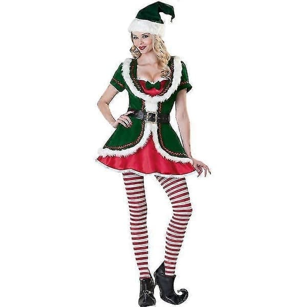 Mænds Nisse Julemandskostume Deluxe Sæt Cosplay Kostume/YY