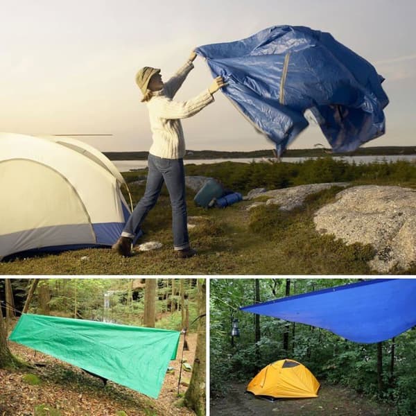 Grå beskyttelsespresenning 2x3m 200g/m² Polyethylen UV- og rivefast til havebyggeplads C