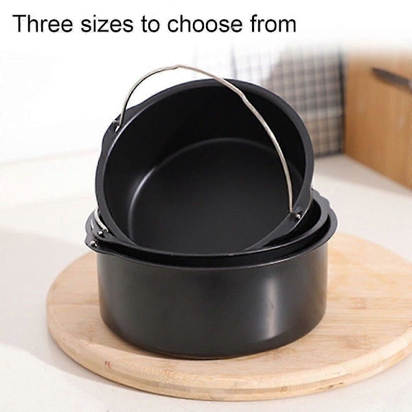 Kaktunna Airfryer Tillbehör Air Frying Pan Fryer Brödbakningskorg 7 Inch