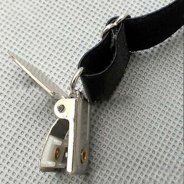 Dame Sexy Strømpebånd Belte Lårhøye Strømper Stropper Metall Strømpeholdere Black 1pcs