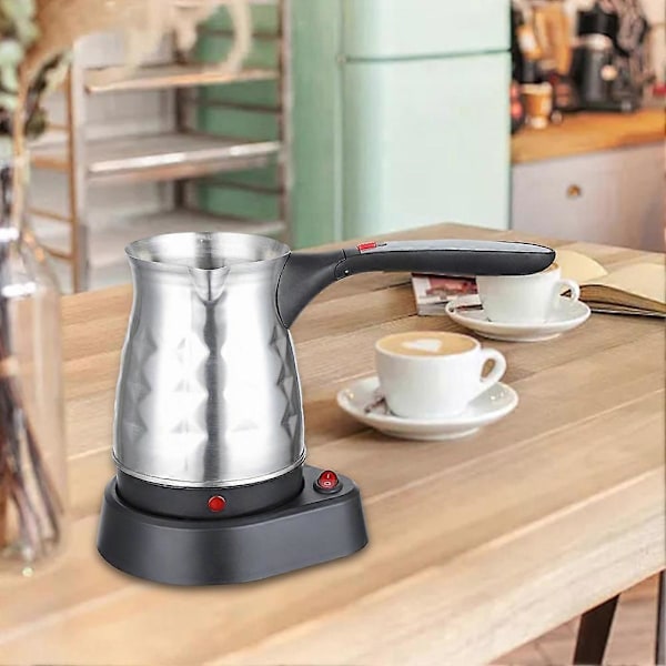 Elektrisk tyrkisk kaffemaskine, 500 ml elektrisk tyrkisk kaffekande, elektrisk tyrkisk kaffekande, mokkamaskine EU-stik