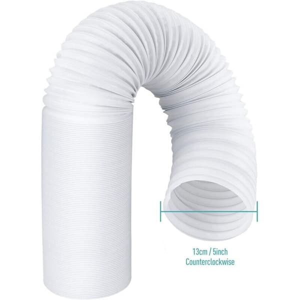 Eksosslange for bærbar klimaanlegg, 13 cm diameter, fleksibelt PP-materiale, universell ventilasjonsslange
