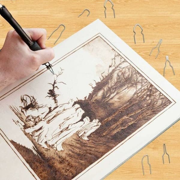 Graverings- og præcisionsværktøjstilbehør, 23-dele pyrografispids, justerbart pyrografispids-sæt, nikkel-kromlegering pyrografispids,