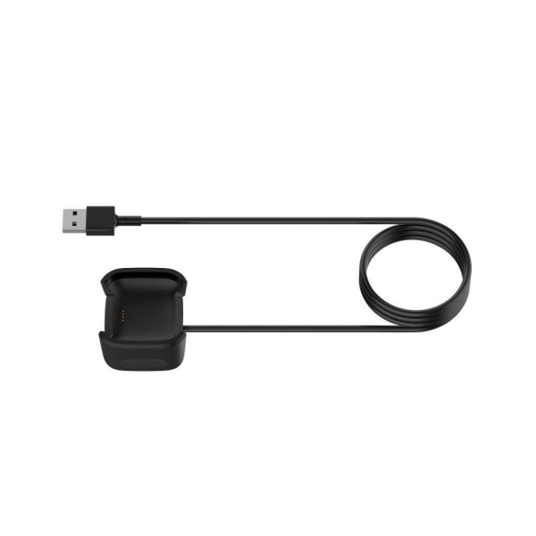 Fitbit Versa 2 USB-latauskaapeli Musta