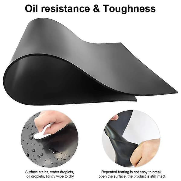Neopren Gummiplate, Solid Gummimatter, Ruller & Strips for DIY Pakninger, Håndverk, Puter, Gulv, Beskyttelse, Støtter, Nivellering, Anti-Vibrasjon, An
