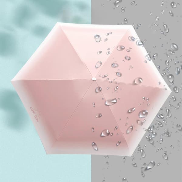 2025 Vindtät Mini Rese Fällbart Paraply Kompakt Litet Paraply för Regn Solskydd Utomhusresor Pink