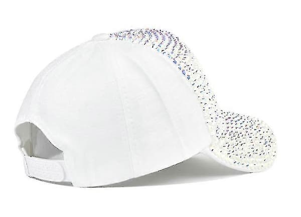 Baseballkasket til kvinder med justerbar baseball rejsekasket til damer white