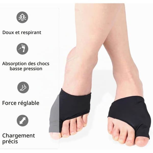 2 stk. Hallux Valgus-sokker, Hallux Valgus-korrigerer, tåortoser, Hallux Valgus-tåskiller, for hallux valgus