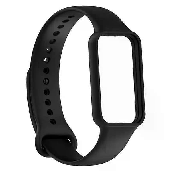 Bärbar metallknapp solida elektroniska tillbehör enkelt armband mode konsumentelektronik slitstark rem silikagel Ink Blue A3