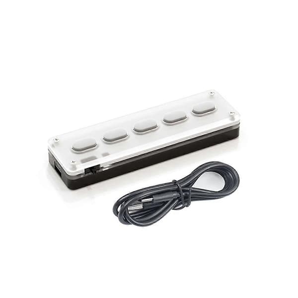 5 taster brugerdefineret tastatur makro programmerbart Bluetooth-tastatur kopier indsæt RGB-knap gaming mekanisk