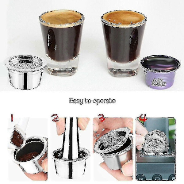 Återfyllningsbara Kaffe Kapsel Pods För K-fee Kaffe Espresso Maskin