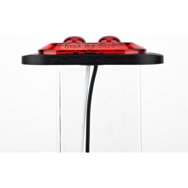 10X 2 LED sidemarkeringslys 12/24V LED trailer sidemarkeringslys 3000K advarselslys til lastbil autocamper campingvogn (rød)