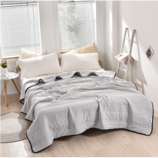 Ultra Cool -peitto kokoihin Full ja Twin - Ultrapehmeä ja pestävä peitto aikuisille ja lapsille Gray 200*230cm