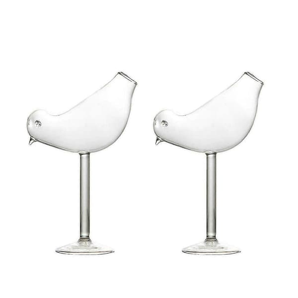 Fågelformad Vinglas Whiskeyglas Dricksglas Klart Cocktailglas 1/2st 2ps