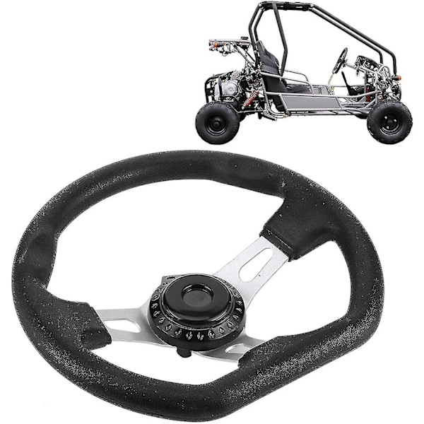 Huncv Go-kart Ohjauspyörä 270mm Kilpa-ajoneuvon Tarvikkeeksi Buggy Go-kart