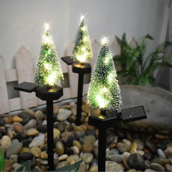 Solcelledrevne juletredekorasjoner LED-landskapsbelysning, vanntett, 6-8 timers arbeidstid