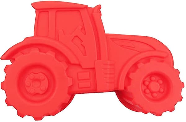 Silikon Traktor För Kakor Röd Kakform Bakning Silikon Bakform Lådform