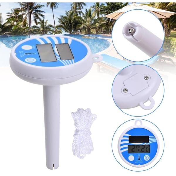 Pooltermometer, flydende pooltermometer, solcelledrevet pooltermometer, digitalt pooltermometer