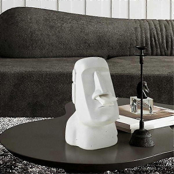 Påskeøen Sten Statue Papir Håndklæde Boks Boligindretning Statue Retro Stue Dekoration Hjem