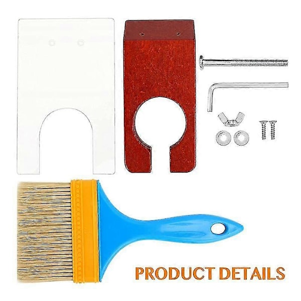 Leikkuuohjain mattotrimmerille harjalla, maton tuftausveistäjän pidike pohja pitämään maton pinnan tasaisena (paitsi mattotrimmeri) ac6417242414092