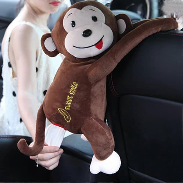 Vevholder til bil, Monkey Butt vevboksdispenser, Papirhåndkleoppbevaringsbeholder Coffee