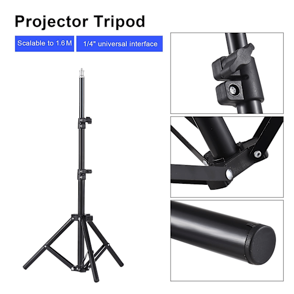 Universelt Projektor Stativ Strekkbart Projektor Feste Aluminium Legering Bærbar Holder 14