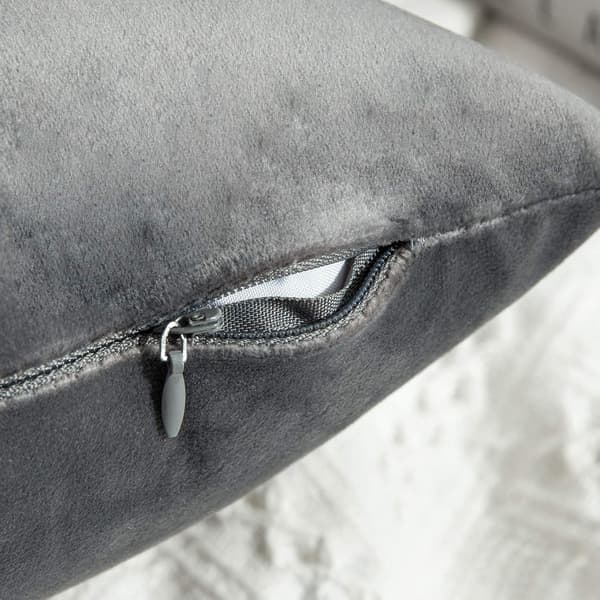 Pyntepude 45x45cm Pudebetræk til stue sofa soveværelse sæt med 2 til hverdagsbrug og også velegnet til helligdage som jul dark grey