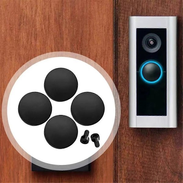 4 stk. Udskiftningsknap til RING Doorbell Pro Reparer din ødelagte, revnede knap Dørklokketilbehør Dørklokkeudskiftning