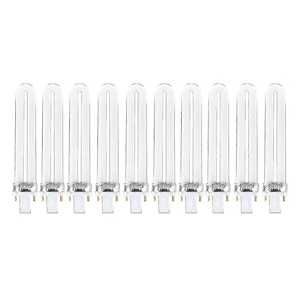 10 stk. 9w Negle UV Maskine 365nm Lampe Pære Rør