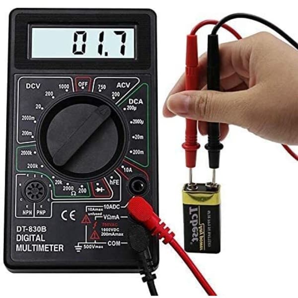 Professionelt digitalt multimeter, gennemgangstester, voltmeter, amperemeter, ohmmeter, DC spændingstester, modstandstester
