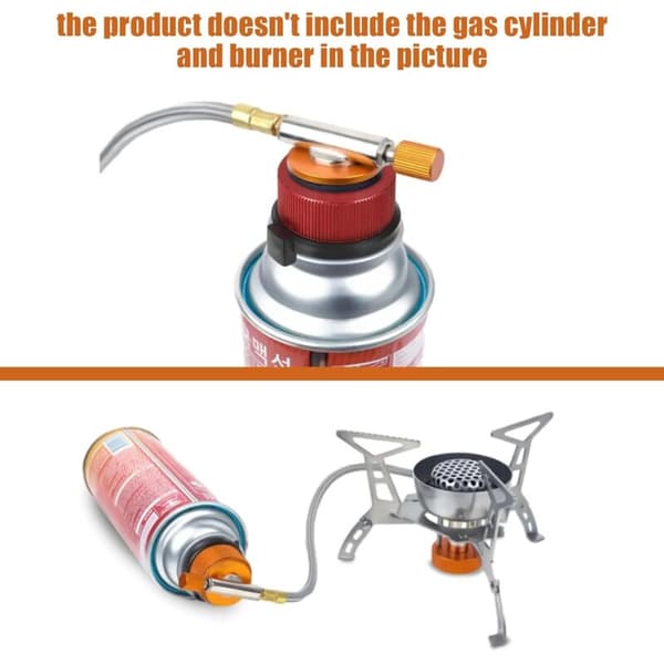 2 stk. gaspatronadapter, BBQ grillhane-patronadapter, ventilpatronadapter