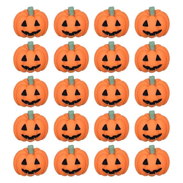 2025 20 stk. Halloween Resin Flatback DIY Gresskarpynt Scrapbook Ornamenter