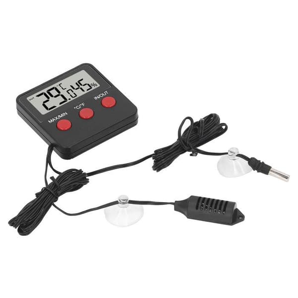 Mini digital termometer-hygrometer med 2 sonder för äggkläckningsmaskin