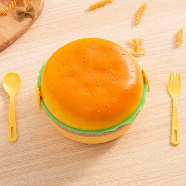 Lunsjboks for barn, gutter - både runde og firkantede former lunch box - with fork and spoon
