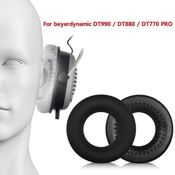 Slitstarka öronkuddar för DT880 headset, öronkuddar isolerar effektivt ljud
