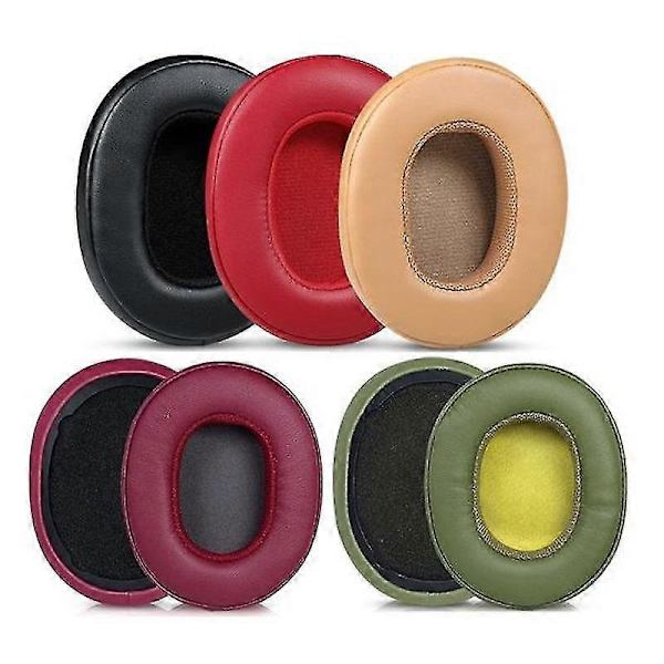 1 par øreputer for Skullcandy Crusher 3.0 Wireless/Hesh 3 ANC Bluetooth-headset erstatningsøreputer -Yx Red Style A