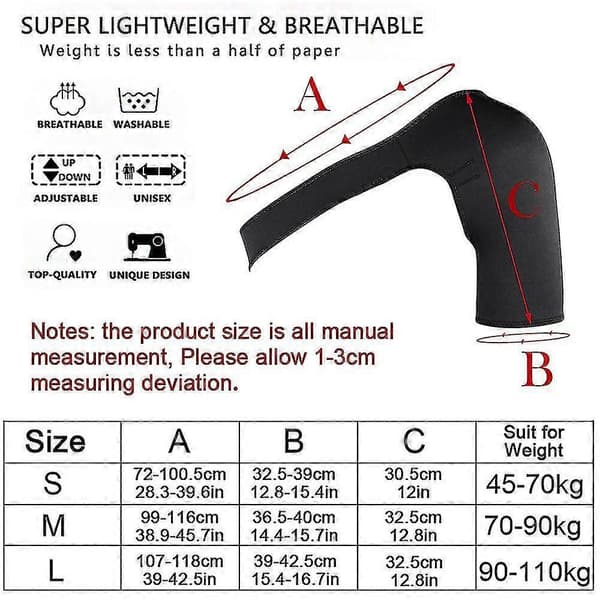 Stöd för axelled ur led artrit smärta, axelstöd left shoulder