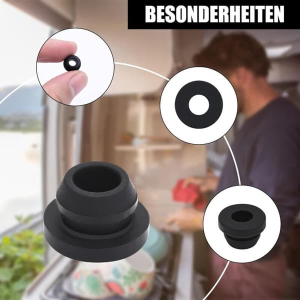 12 rustfri gummispidser til Dometic campingkomfurer, 5 mm