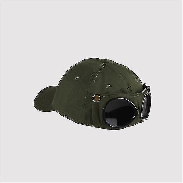 Aviator Hat, personlighedsbriller Baseball Cap Solbriller Cap Baseball Cap green