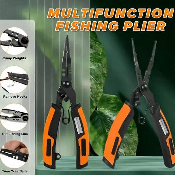Multifunksjonell fisketang, oppgradert multifunksjons krokfjerner og splittring