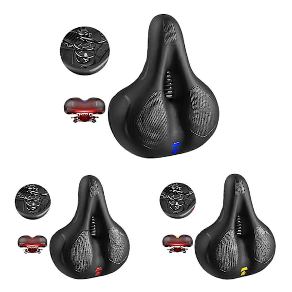 Herr Dam Universal Extra Bred Komfort Cykelsadel Vaddering Cykelsits