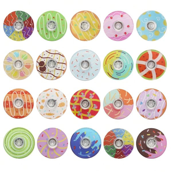 10-pakning Fidget Spinners - Mini Fidget Spinner-leker, egnet for barn og tenåringer. Farger velges tilfeldig.